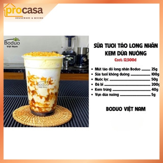 1kg - Mứt Táo Đỏ Long Nhãn Boduo – Dùng Pha Trà Dưỡng Nhan, Topping Kem & Bánh – Vị Ngọt Thanh, Có Miếng Trái Cây