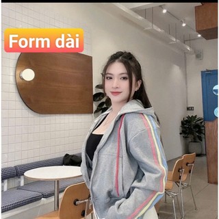 ( FROM DÀI ) ÁO KHOÁC NỈ VIỀN TAY SỌC NHIỀU MÀU PHÙ HỢP ĐỂ ĐI CHƠI , ĐI CÔNG VIỆC , ĐI MỌI NƠI