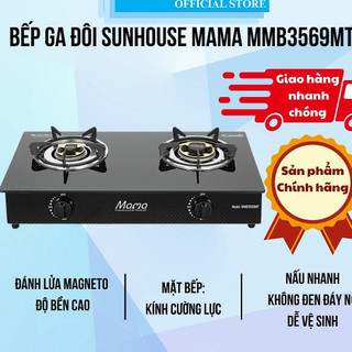 Bếp ga đôi Sunhouse Mama MMB3569MT trưng bày mới 97-99 Bảo hành 12 tháng chính hãng