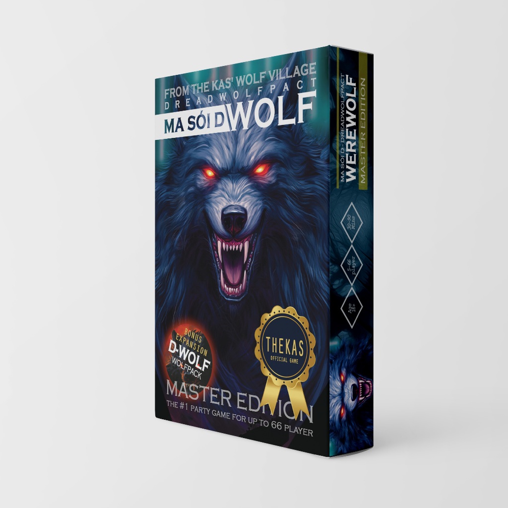 Bộ Bài Ma Sói Dread Wolf Pact 21 66 90 Lá Việt Hóa Giấy Dày Giải Trí Nhóm Bạn MaSoi SG