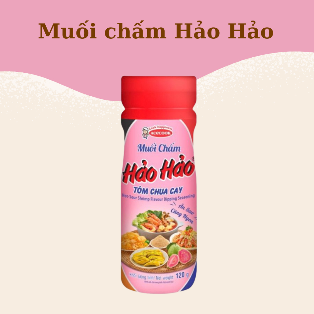 Muối Chấm Hảo Hảo, Gia vị chấm chua cay Thơm ngon, Gia vị Nêm Nếm Đậm Đà