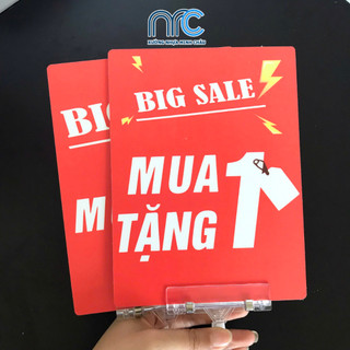Combo 2 Bảng giá, Bảng sale giảm giá mua 1 tặng 1, mua 2 tặng 1 - Hàng đẹp bao lỗi