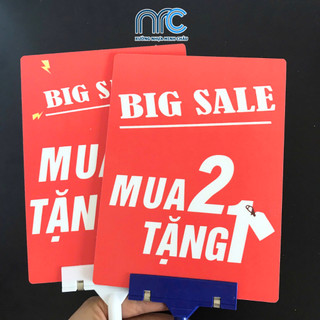 Combo 2 Bảng giá, Bảng sale giảm giá mua 1 tặng 1, mua 2 tặng 1 - Hàng đẹp bao lỗi