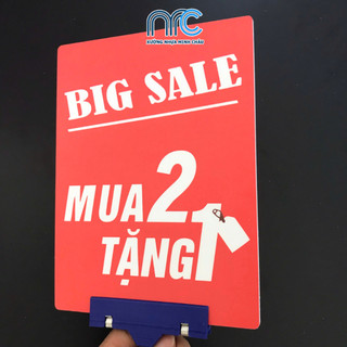 Combo 2 Bảng giá, Bảng sale giảm giá mua 1 tặng 1, mua 2 tặng 1 - Hàng đẹp bao lỗi