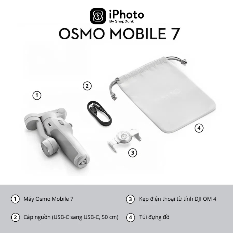 Gimbal Chống Rung Điện Thoại DJI Osmo Mobile 7/ Osmo Mobile 7P Chính Hãng Bảo Hành 1 Năm