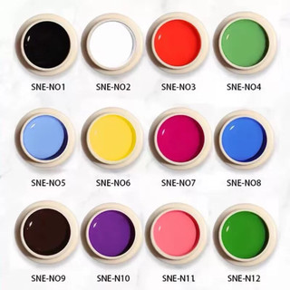 Set gel vẽ 12 màu loại rẻ - chất lỏng phù hợp cho học viên