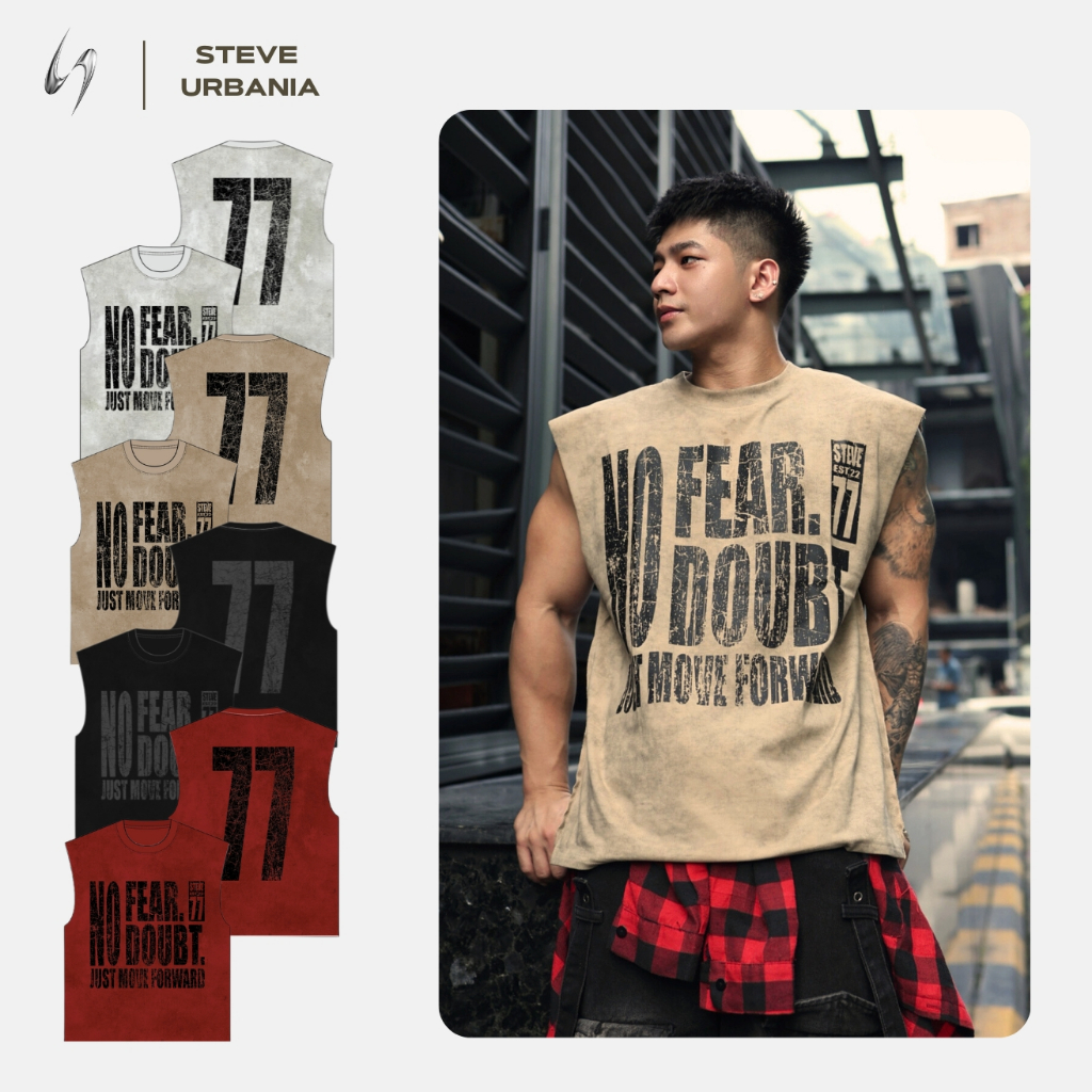 Áo Tanktop Nam Nữ Local Brand S STEVE URBANIA In Họa Tiết Chữ Số,Chất Liệu Vải Cotton Wash Cao Cấp - TT01