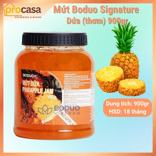 900gr - Mứt Dứa Thơm Boduo Signature – Pineapple Jam – Pha Trà, Làm Bánh, Topping Kem Trái Cây - Nguyên liệu pha chế