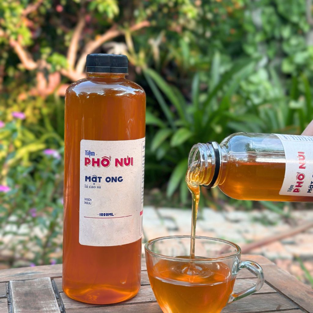Mật Ong Lá Nguyên Chất 1000ml (Mật Ong Lá Cao Su, Mật Ong Lá Keo) – Tiệm Phố Núi