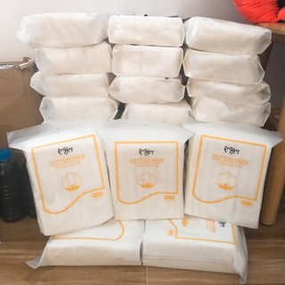 Bông tẩy trang 3 lớp cotton 222 miếng chính hãng lameila thấm hút tốt không xơ bông #A72