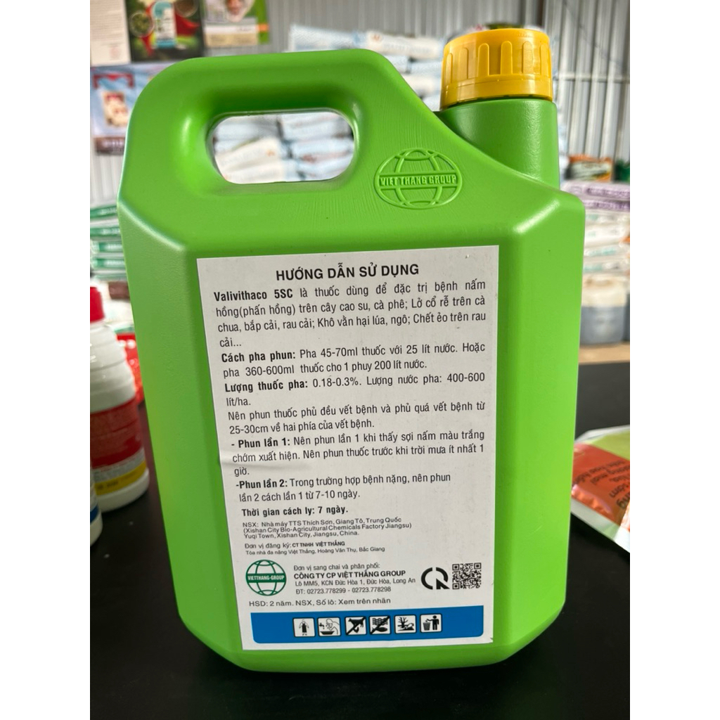 1 can 5lit Valivithaco 5SC - phong trừ Nấm hồng, cà phê, lở cổ rễ, khô vằn