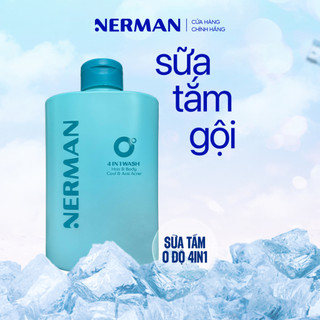 Sữa tắm gội hương nước hoa NERMAN 0 Độ 4in1 330ml Dưỡng Body Dưỡng thể