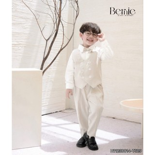 Set gile vest công tử cho bé trai, bộ gile vest 4 chi tiết (gile, sơ mi, quần, nơ) H1123B014-T525