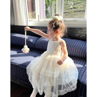 [B&G] Đầm váy công chúa cổ yếm phối tầng dễ thương cho bé gái từ 8-40kg(1-10 tuổi)
