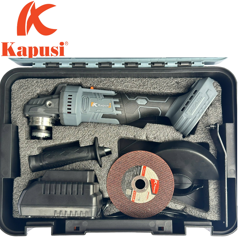 Máy Mài Góc Pin 21V Động Cơ Không Chổi Than K6886 KAPUSI - Máy Cắt Mài Cầm Tay Công Suất Mạnh Φ100mm