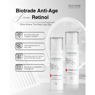 [HÀNG CÔNG TY] Tinh chất trẻ hóa, căng bóng da Biotrade Retinol 0,2%-0,5% Anti-Aging (30ml)