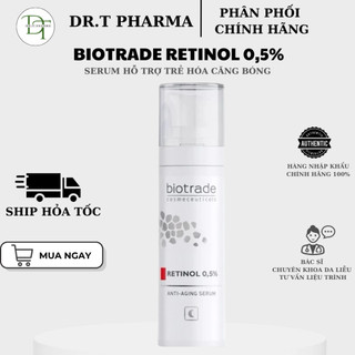 [HÀNG CÔNG TY] Tinh chất trẻ hóa, căng bóng da Biotrade Retinol 0,2%-0,5% Anti-Aging (30ml)