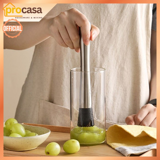 Chày dầm - chay bar pha chế inox - 21cm - dụng cụ cầm chanh - trái cây chueyen dụng cho barista - bartender