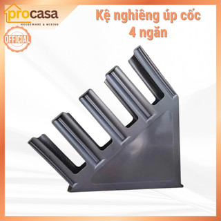 Kệ úp cốc 4 ngăn thẳng nghiêng - khay úp ly 2 ngăn - kệ 2 tầng 9 ngăn