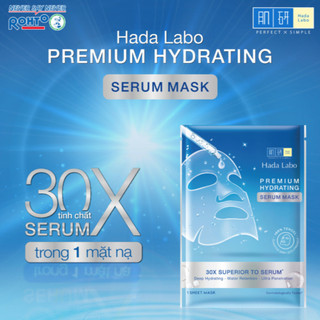 Mặt Nạ Hada Labo Tinh Chất Dưỡng Ẩm Premium Hydrating Serum Mask/Sáng Da Premium Whitening Serum Mask (23g/miếng)