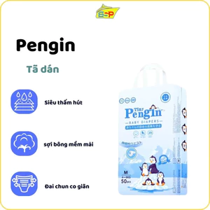 Bỉm/ tã dán trẻ em sơ sinh Pengin size NB/S/M 50 miếng - 23HShopPremium
