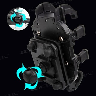 SEAMETAL Xe Máy Xe Đạp Giá Đỡ Điện Thoại Giảm Sốc Tay Lái Xe Đạp Gương Chiếu Hậu Gắn Cho 4.7-7.1 Inch Giá Đỡ Điện Thoại