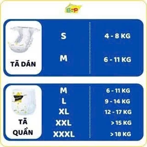 Bỉm/Tã Dán Hoshi Cho Trẻ Em Bé Sơ Sinh Size M46/S56 - 23HShopPremium