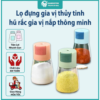 Lọ đựng gia vị thủy tinh, hũ rắc gia vị nắp thông minh tiện dụng cho nhà bếp #A170