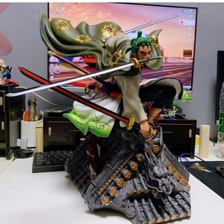 Hà Nội -Mô Hình Anime One Piece - Zoro Trên Mái Nhà Ở Xứ Wano (Phiên Bản GK Cao Cấp)