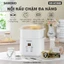 Combo nồi nấu chậm Samono SW-SC08B 0.8L và máy xay mini ăn dặm cho bé SW-MC200/MC200S- 300ml