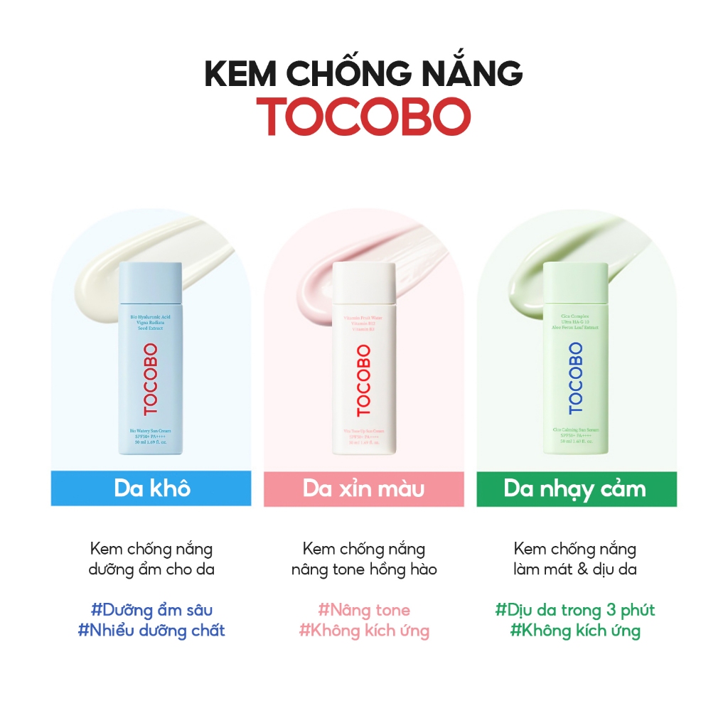 [Quà tặng] Serum chống nắng dịu da Tocobo Cica Calming 1.5ml SPF50+ PA++++