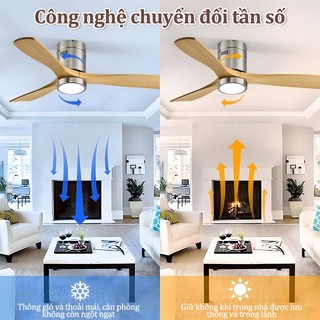 【COD】Quạt trần LED 3 chế độ sáng thích hợp Phòng khách /Phòng ngủ có điều khiển từ xa 6 tốc độ gió