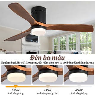 【COD】Quạt trần LED 3 chế độ sáng thích hợp Phòng khách /Phòng ngủ có điều khiển từ xa 6 tốc độ gió