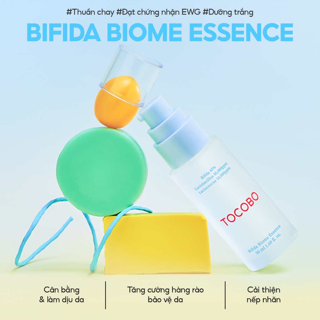 Tinh chất dưỡng da tăng cường hàng rào bảo vệ da Tocobo Bifida Biome Essence 50ml
