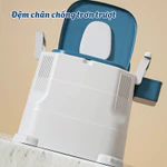 Bồn cầu di động có tay vịn Zenlife cho người già, bà bầu, người bệnh, Bô vệ sinh cao cấp có đệm tựa lưng, bồn cầu trẻ em — ảnh 8