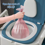 Bồn cầu di động có tay vịn Pulife cho người già, bà bầu, người bệnh, Bồn cầu trẻ em có đệm tựa lưng, chống mùi — ảnh 3