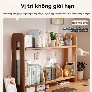 Kệ đựng gia vị kệ đa năng Kệ Gia Vị 2 Tầng Gỗ nguyên khối kiệm không gian dễ lau chùi lắp ghép