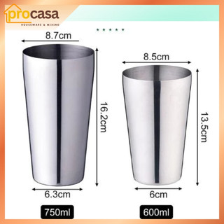 Boston - Shaker 2 mảnh - bình lắc inox 750/600ml - chuyên dụng cho pha chế - barista - bartender