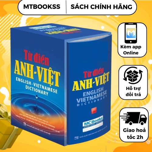 Sách - Từ Điển Anh - Việt - Phiên Bản Bìa Xanh Cứng - Giải Nghĩa Đầy Đủ Ví Dụ Phong Phú
