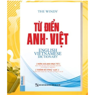 Sách - Từ Điển  Anh Việt Phiên Bản Bìa Mềm Màu Trắng(Giải nghĩa đầy đủ, vì dụ phong phú)
