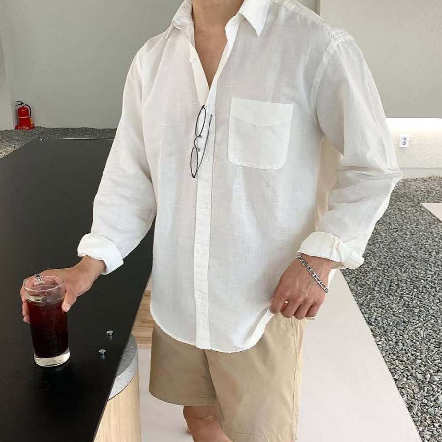 Áo Sơ Mi Nam Linen Cao Cấp Mùa Hè Thoáng Mát Màu Đen, Trắng, Than Thời Trang Đẹp Halley A28