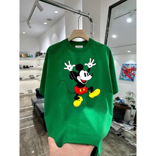 Áo thun hoạt hình Mickey MK18 unisex nam nữ form rộng 100% cotton