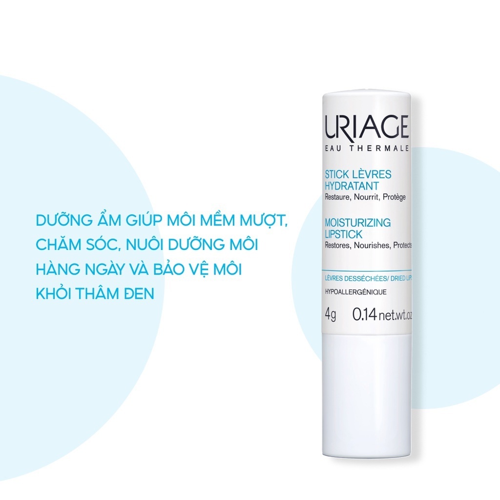 Son Dưỡng Môi Uriage Stick Lèvres Hydratant 4g – Dưỡng Ẩm, Làm Mềm Môi, Ngừa Nứt Nẻ