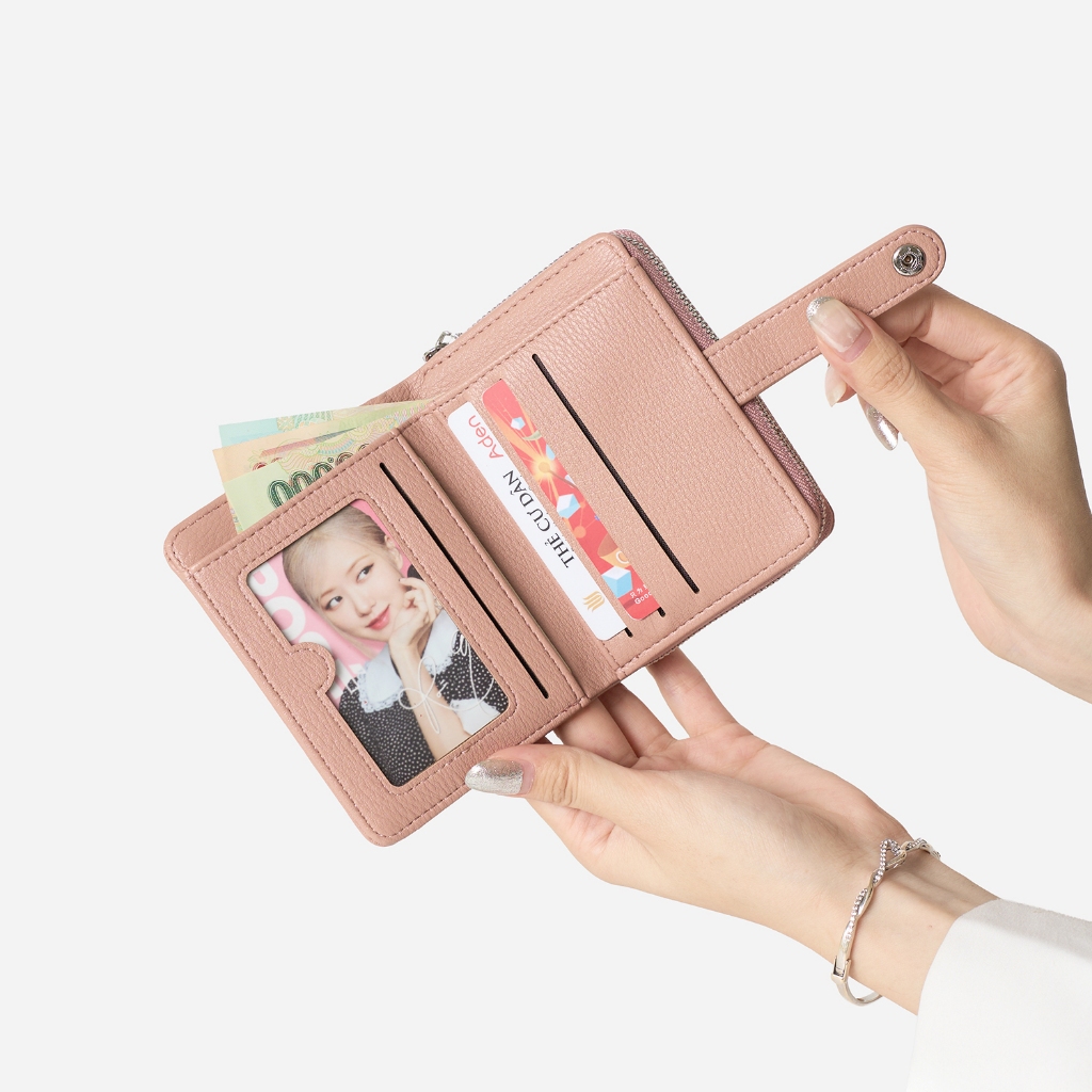 Ví đựng tiền nhiều ngăn khoá tròn SEEME Salim Wallet | Shopee Việt Nam