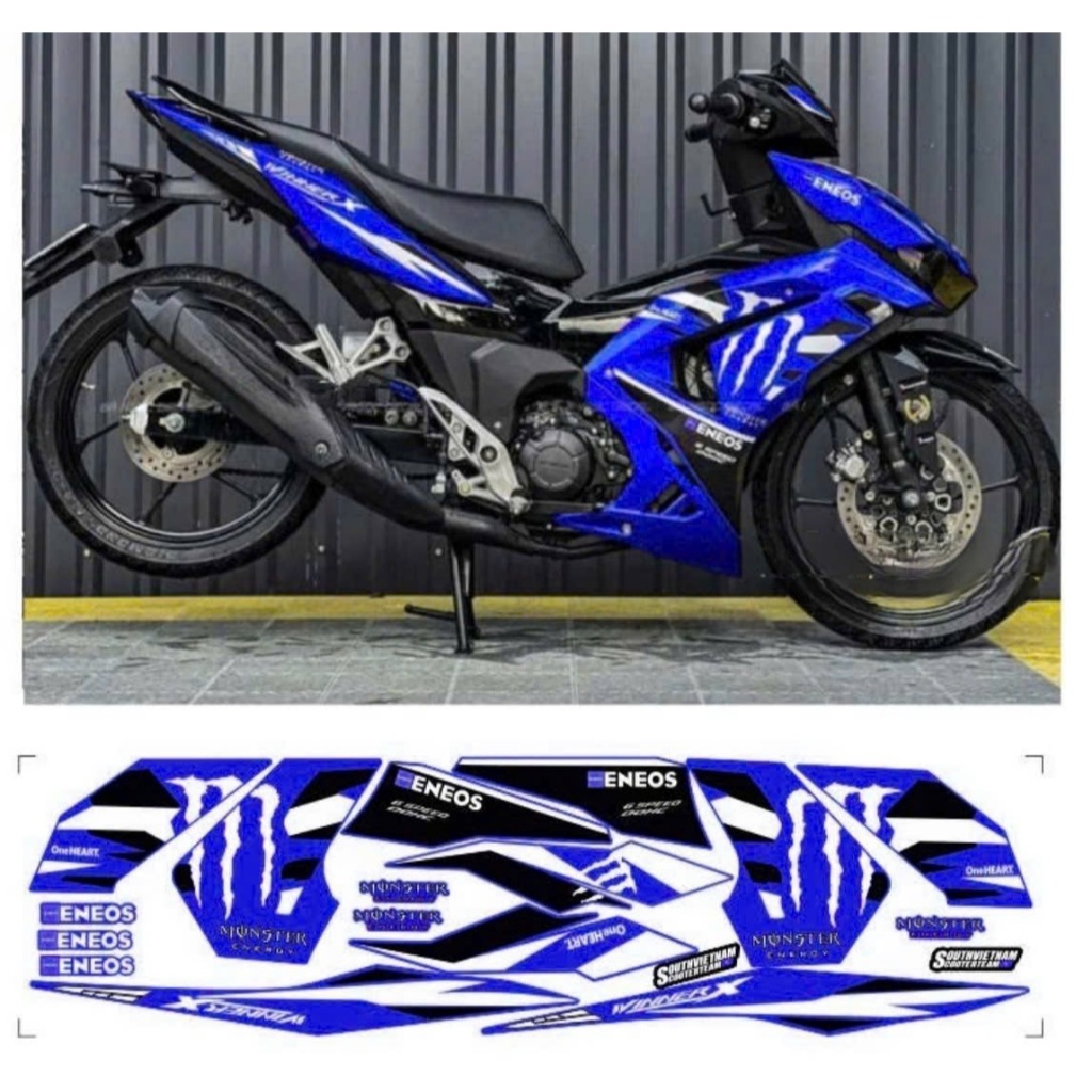 tem rời WINNER X V3 V4 mẫu MONTER cao cấp chất liêu in 3 lớp chống nước không phai màu.