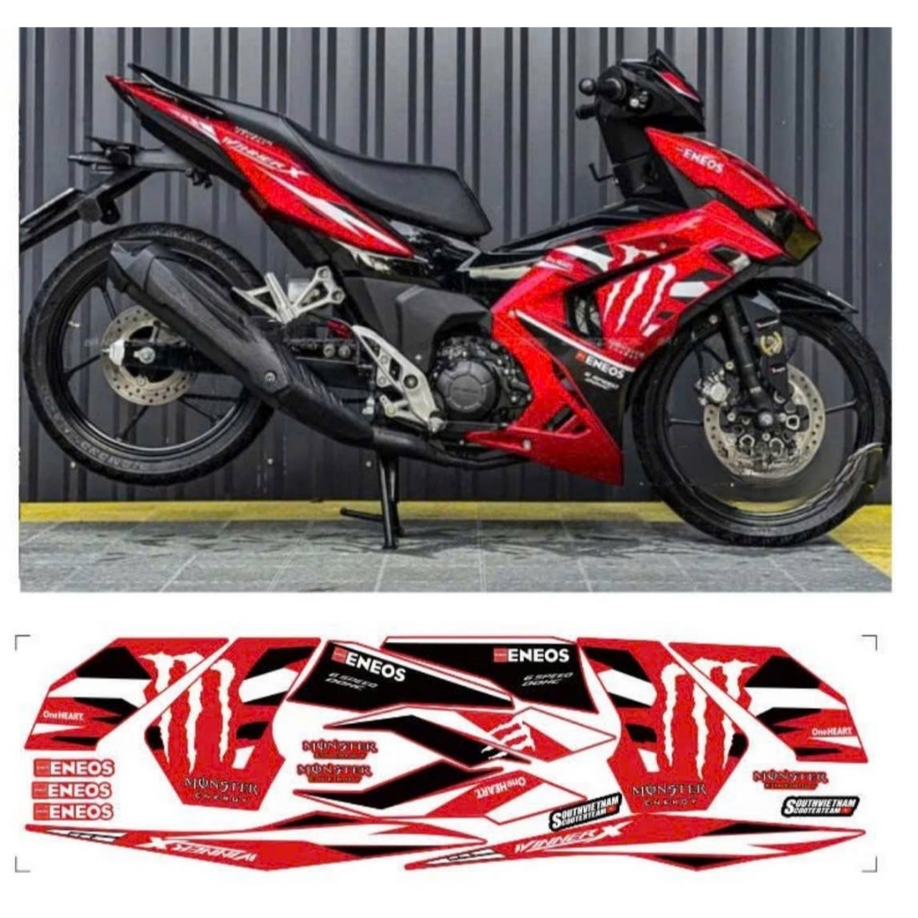 tem rời WINNER X V3 V4 mẫu MONTER cao cấp chất liêu in 3 lớp chống nước không phai màu.