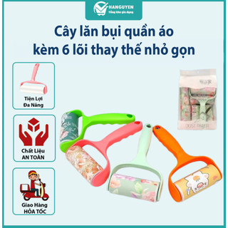 Cây lăn bụi quần áo kèm 6 lõi thay thế nhỏ gọn tiện lợi Dust Paper