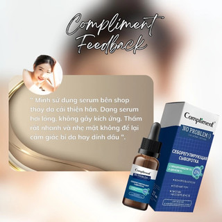 Serum Compliment No Problem Niacinamide & Zin C kiềm dầu, giảm mụn, mờ thâm của Nga