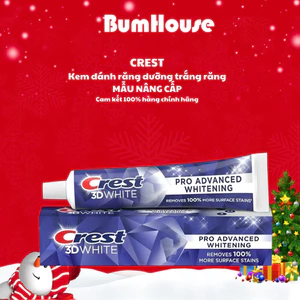 Kem đánh răng Crest 3D White Pro Advanced Whitening Hỗ Trợ Dưỡng Trắng Răng, Sạch Răng 147g
