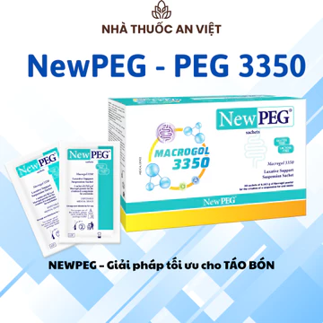NEW PEG - Hỗ trợ cải thiện táo bón chức năng - Hộp 30 gói